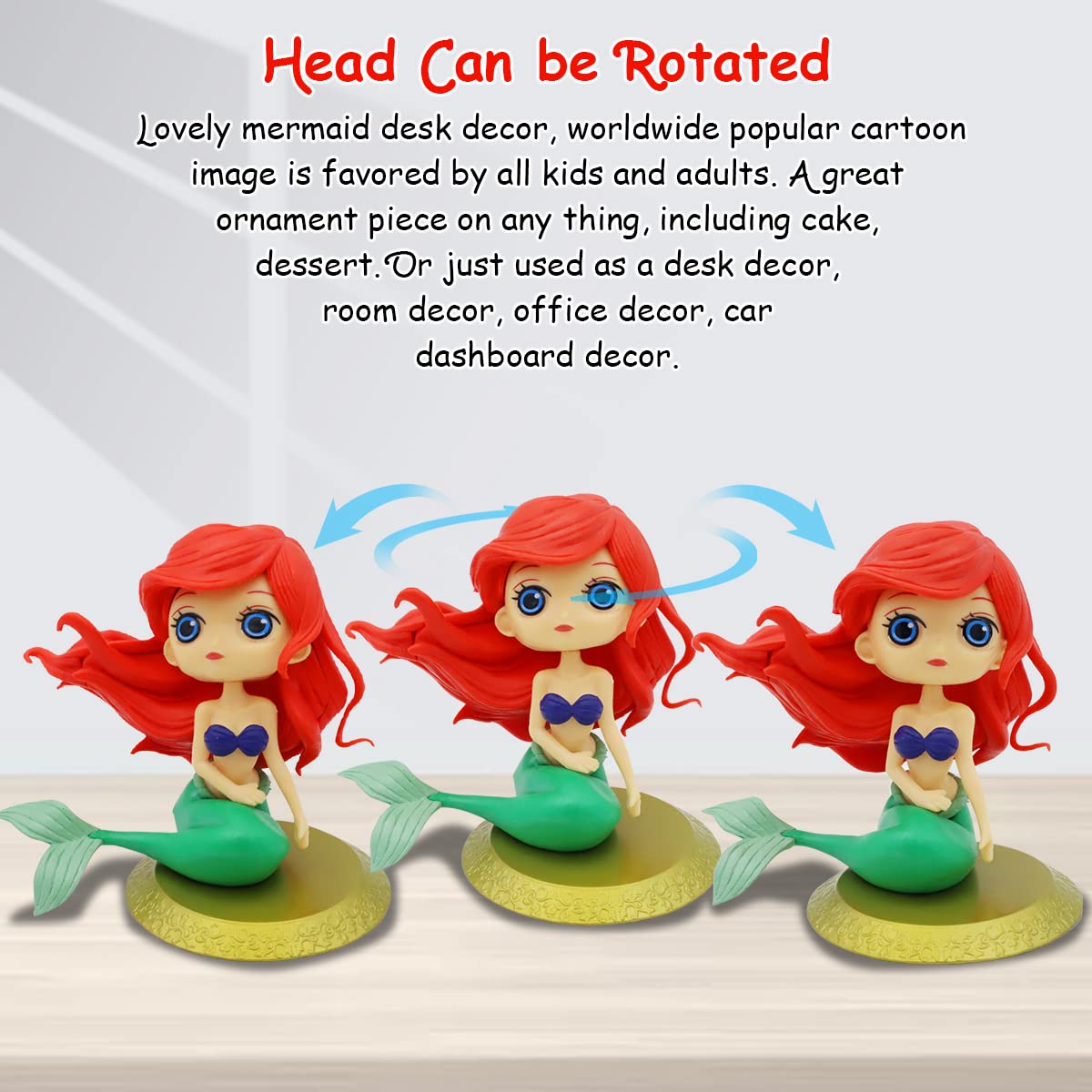 PATPAT Mermaid Desk Decor Toy, 4.7'' Miniature Landscape Decorations Miniature Mermaid Figurines Mermaid Doll Cake Toppers, Mini Cute DIY Ornaments for Fairy Garden, Flower Pot, Dollhouse Gift PATPAT Mermaid Desk Decor Toy, 4.7'' Miniature Landscape Decorations Miniature Mermaid Figurines Mermaid Doll Cake Toppers, Mini Cute DIY Ornaments for Fairy Garden, Flower Pot, Dollhouse Gift